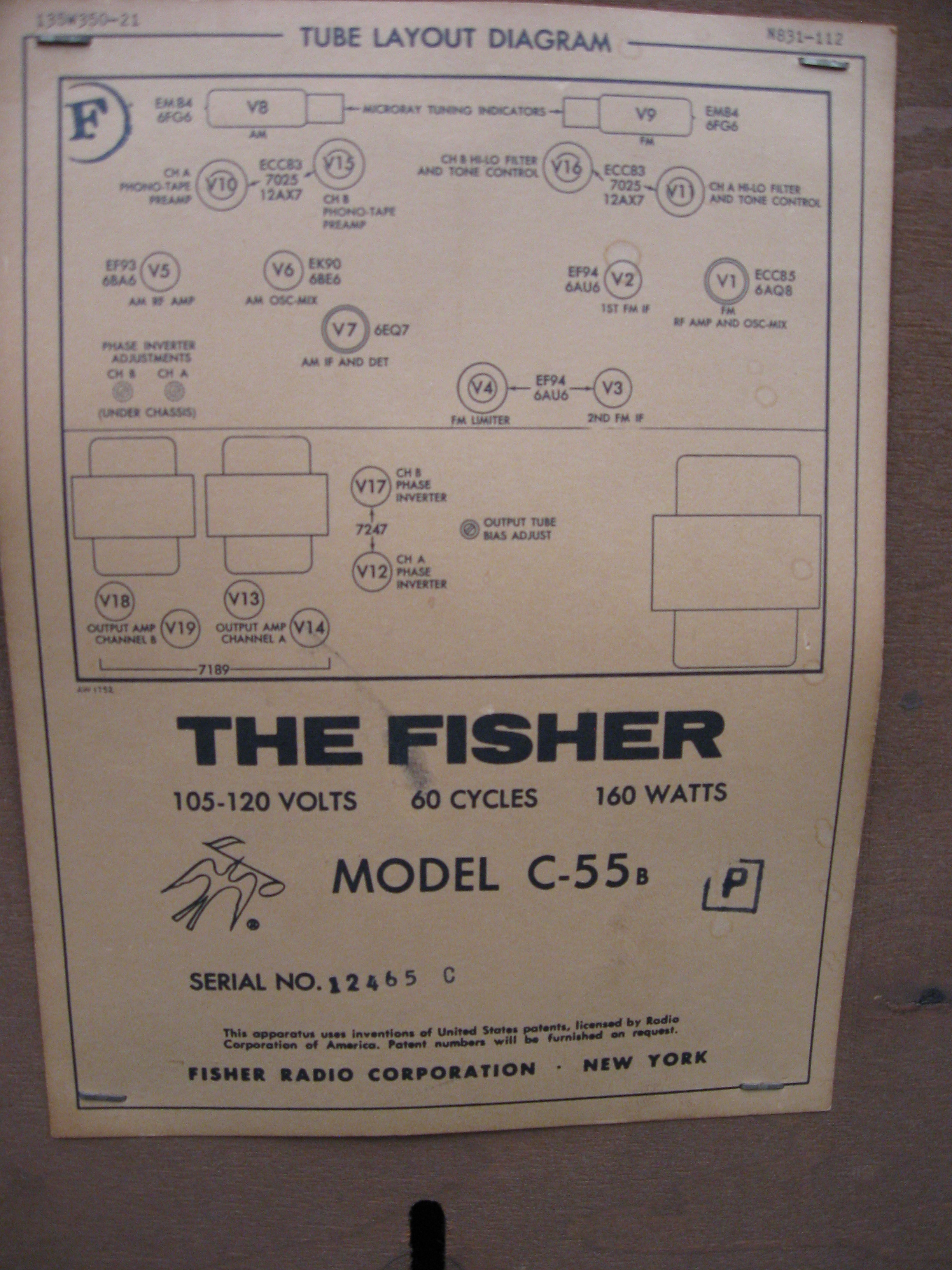 fisher coronet c-55 console