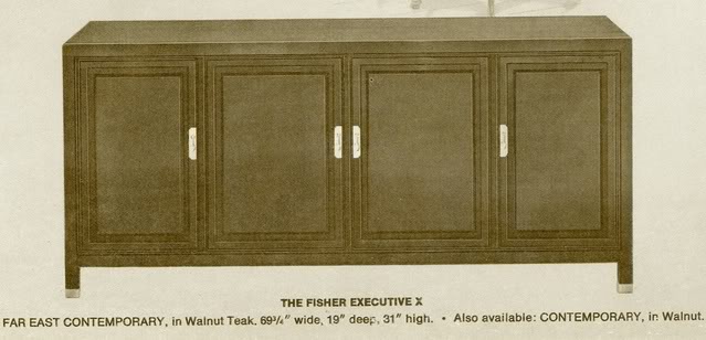 Fisher Executive X Contemporary Console 
